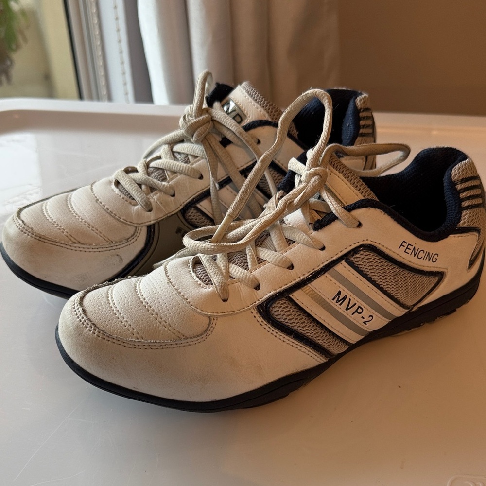 Men's Fencing Shoes  - Cream and Black